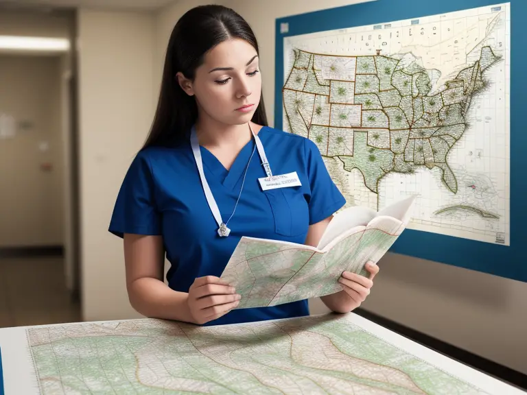 A nurse studying NCLEX pass rates across the United States.