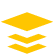 A yellow icon showing three stacked, slightly offset parallelograms on a white background.